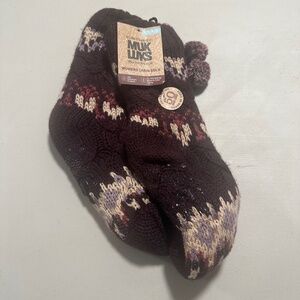 New Muk Luks Women Cabin Sock L/XL
